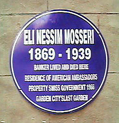 Blue Plaque Eli Mosseri
