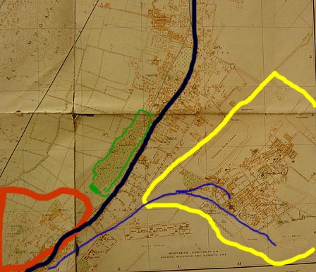map Koubbeh & Heliopolis circa 1930