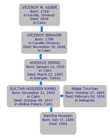 Samiha Hussein Kamel family tree