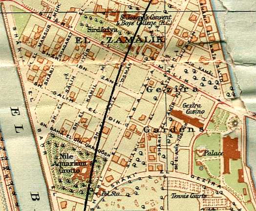 Area map of Zamalek pre-WW1