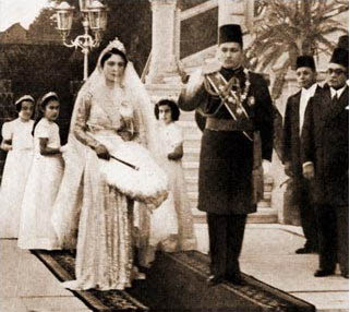 Queen Farida wedding photo