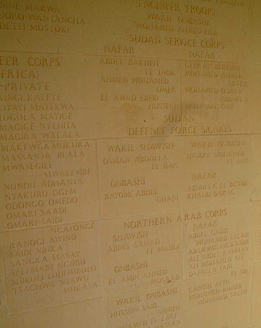 Commonwealth Grave namelist