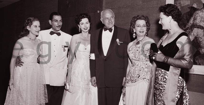 Queen Nazli wiht Conrad Hilton